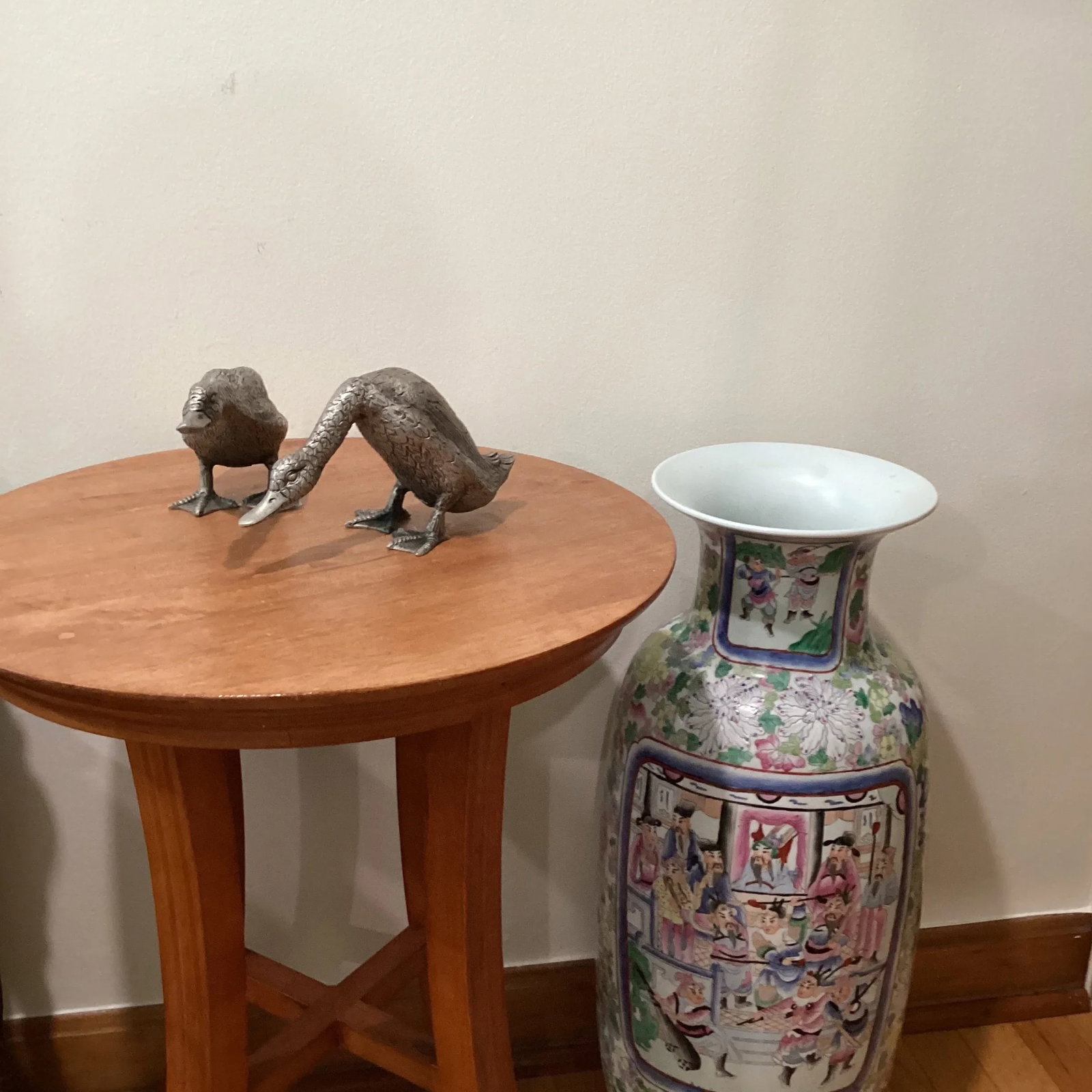 Antique 20th Century Gucci Silver Plated "Ducks Pair" Sculptures, Florence Italy - 12