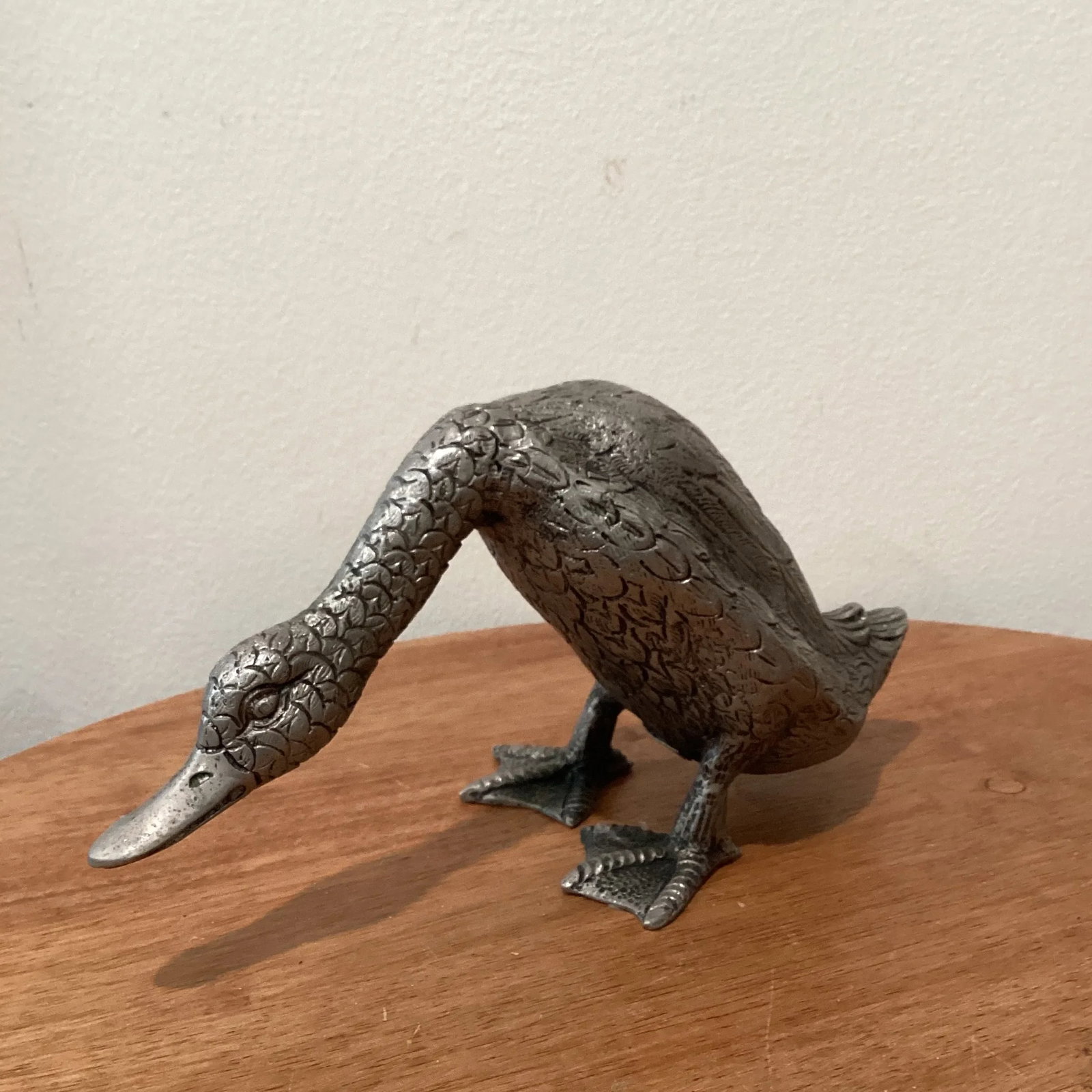 Antique 20th Century Gucci Silver Plated "Ducks Pair" Sculptures, Florence Italy - 4