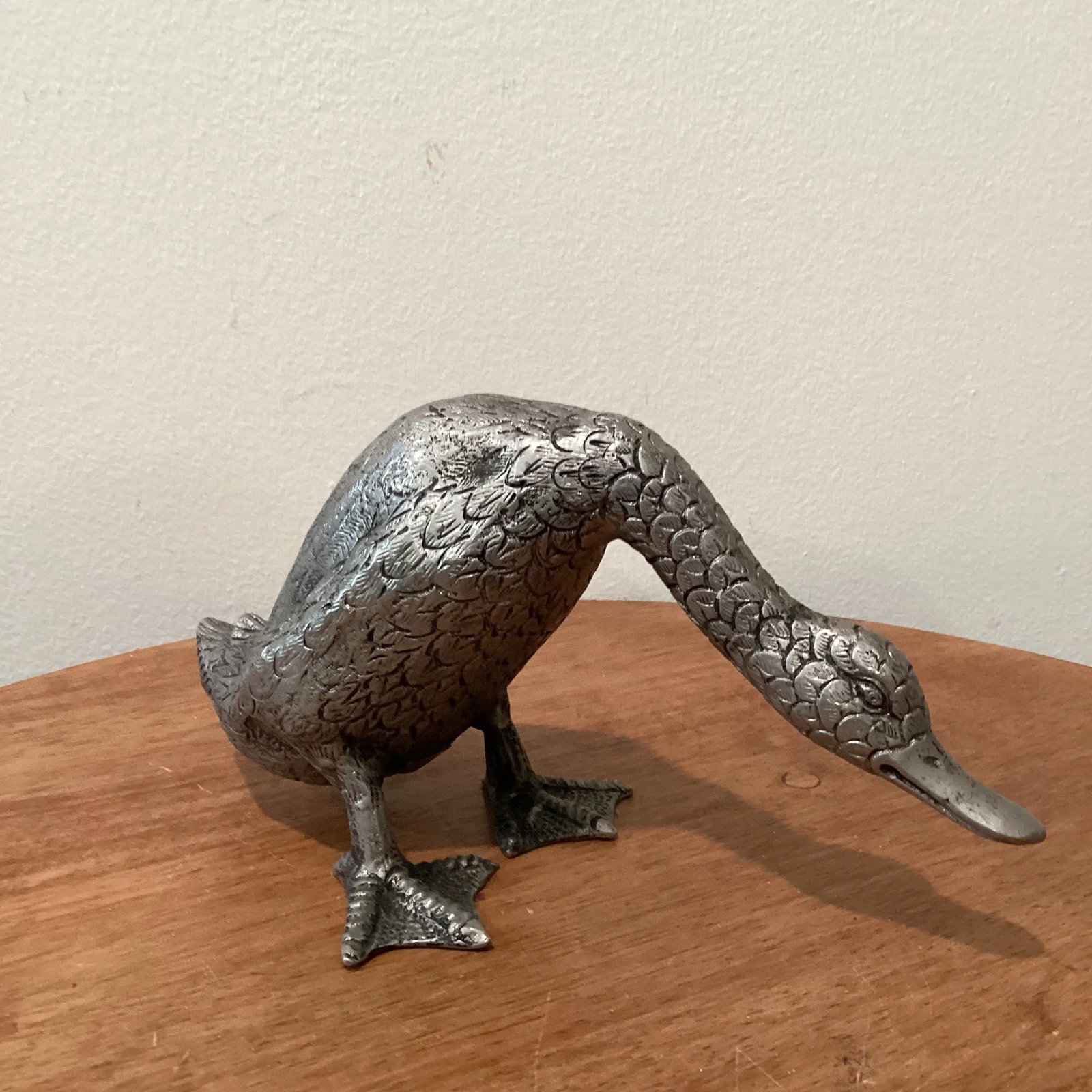 Antique 20th Century Gucci Silver Plated "Ducks Pair" Sculptures, Florence Italy - 5