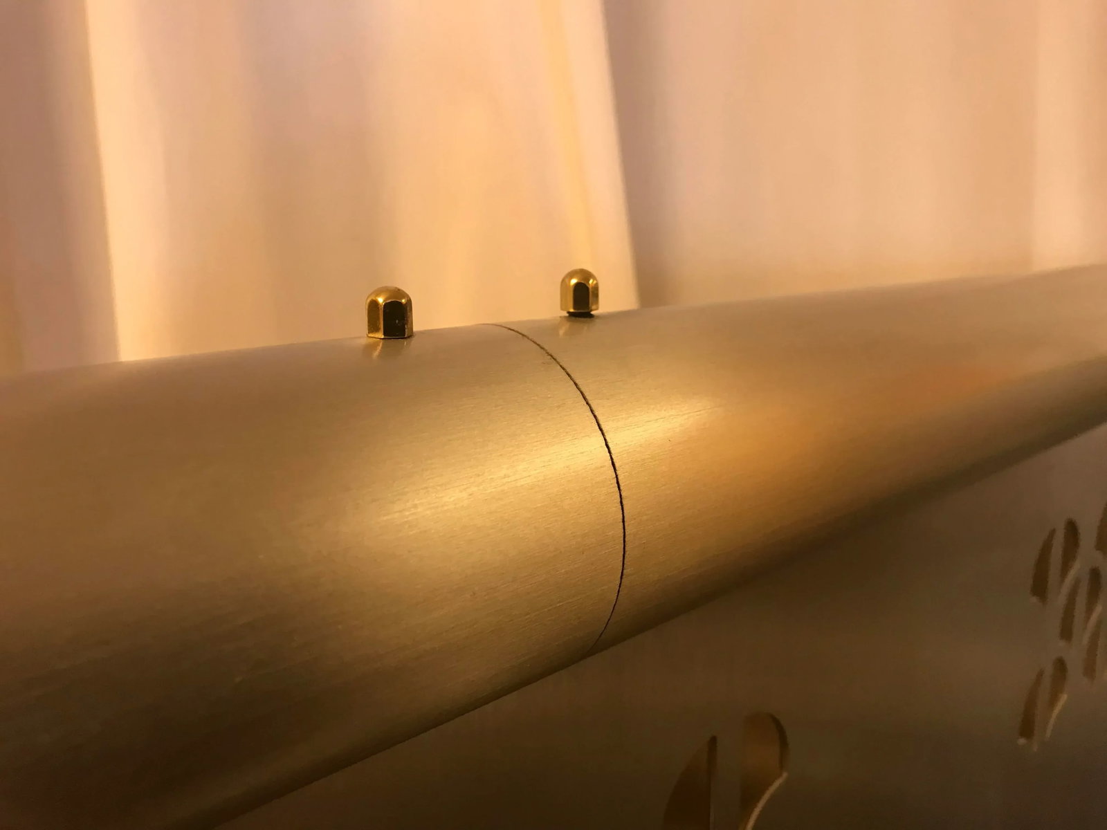 Pierced-Cut Aluminum and Brass, 2 Panel Folding Sceen - 8