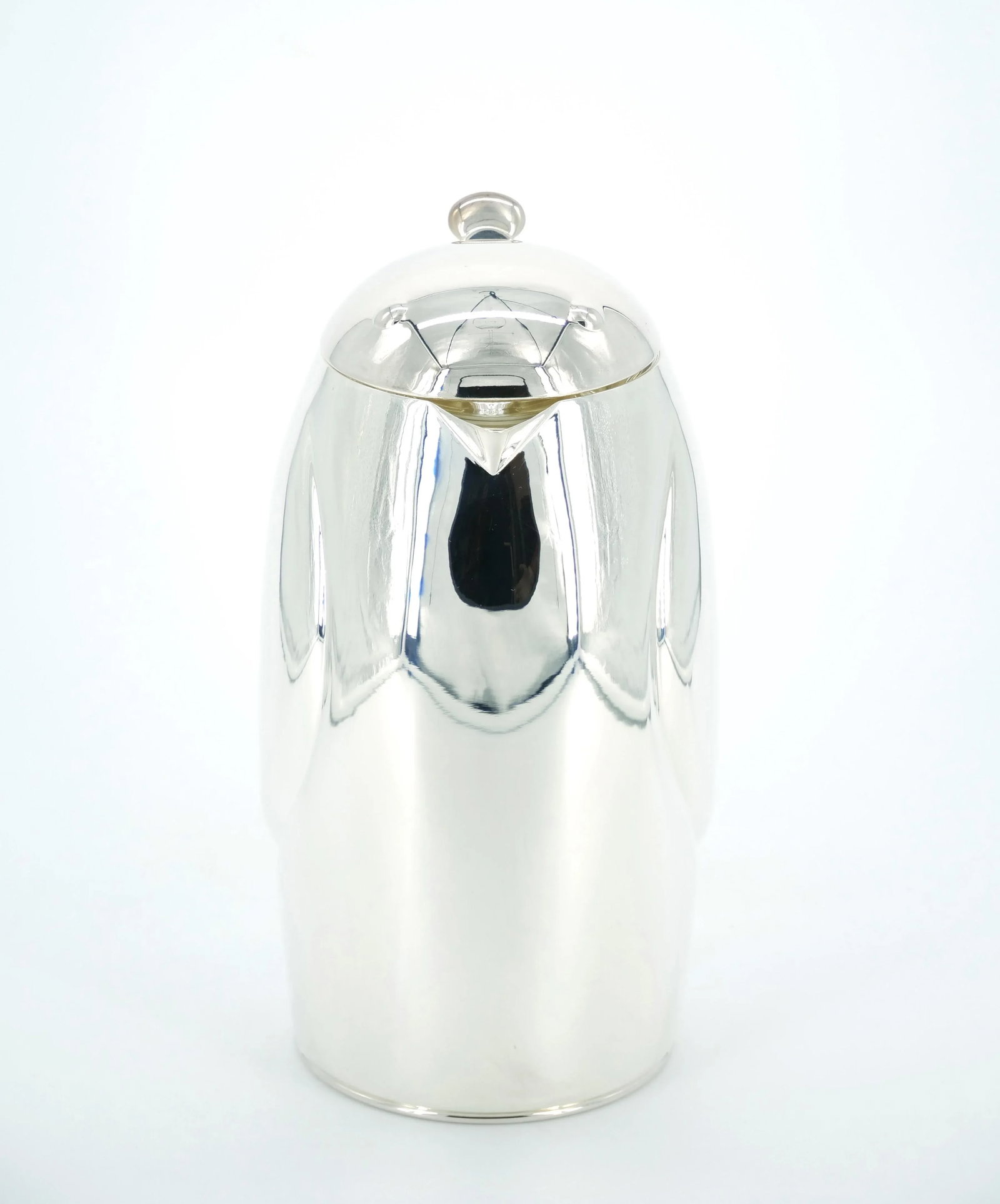 Italian Silver Plated Exterior Insulated Interior Hot / Cold Thermos - 4