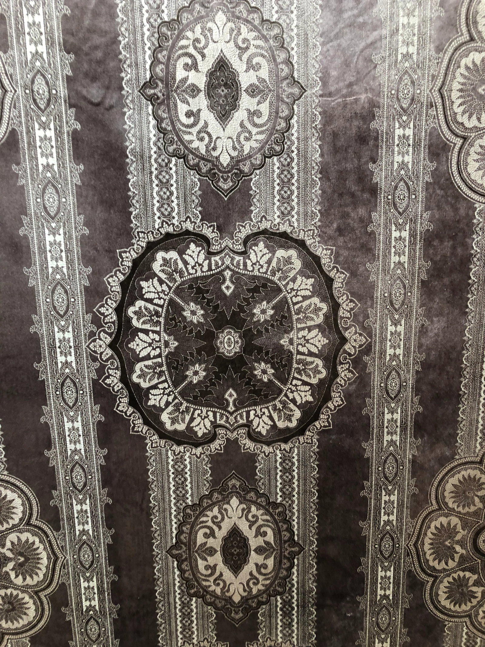 Ralph Lauren Casimir Gilded Paisley Fabric in Pewter; 4 Yards - 2