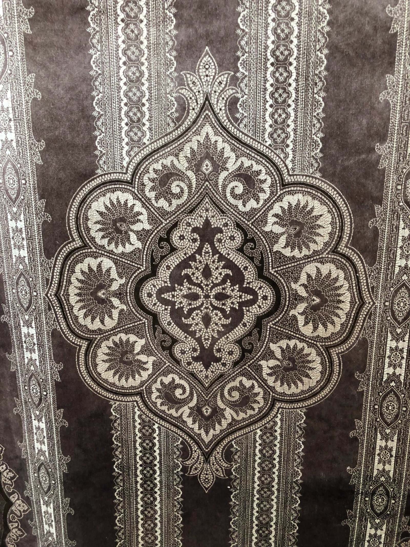 Ralph Lauren Casimir Gilded Paisley Fabric in Pewter; 4 Yards - 3