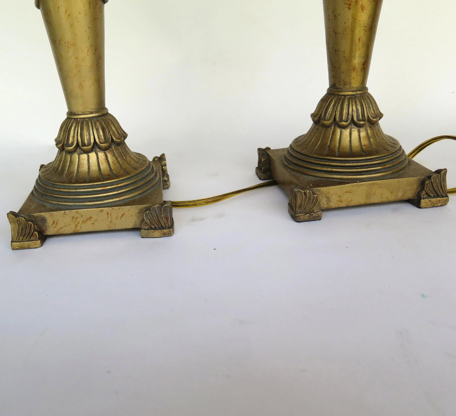 1960s Wooden Egyptian Style Lamps - a Pair - 3