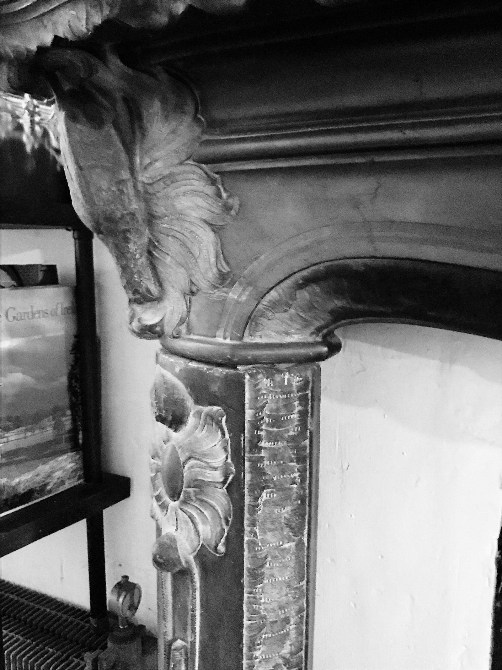 Early 20th C. Austrian Hunting Black Slate Mantel - 3