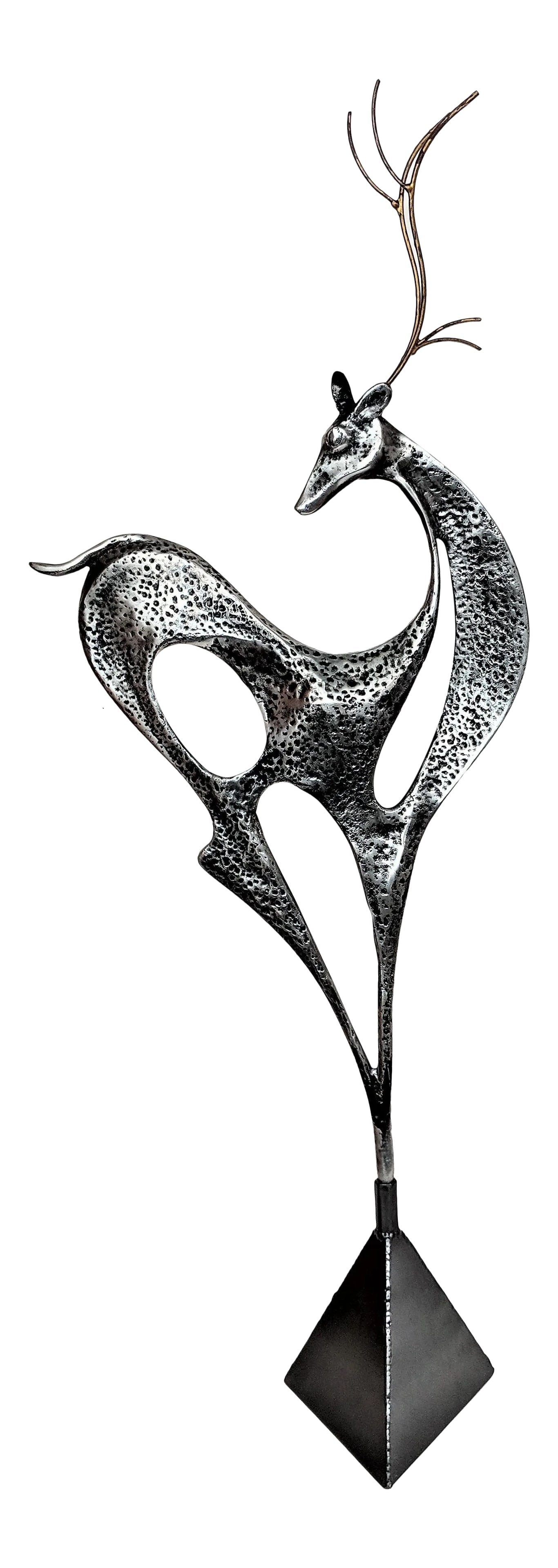1980s Curtis Jere Metal Reindeer Sculpture (1 of 13)