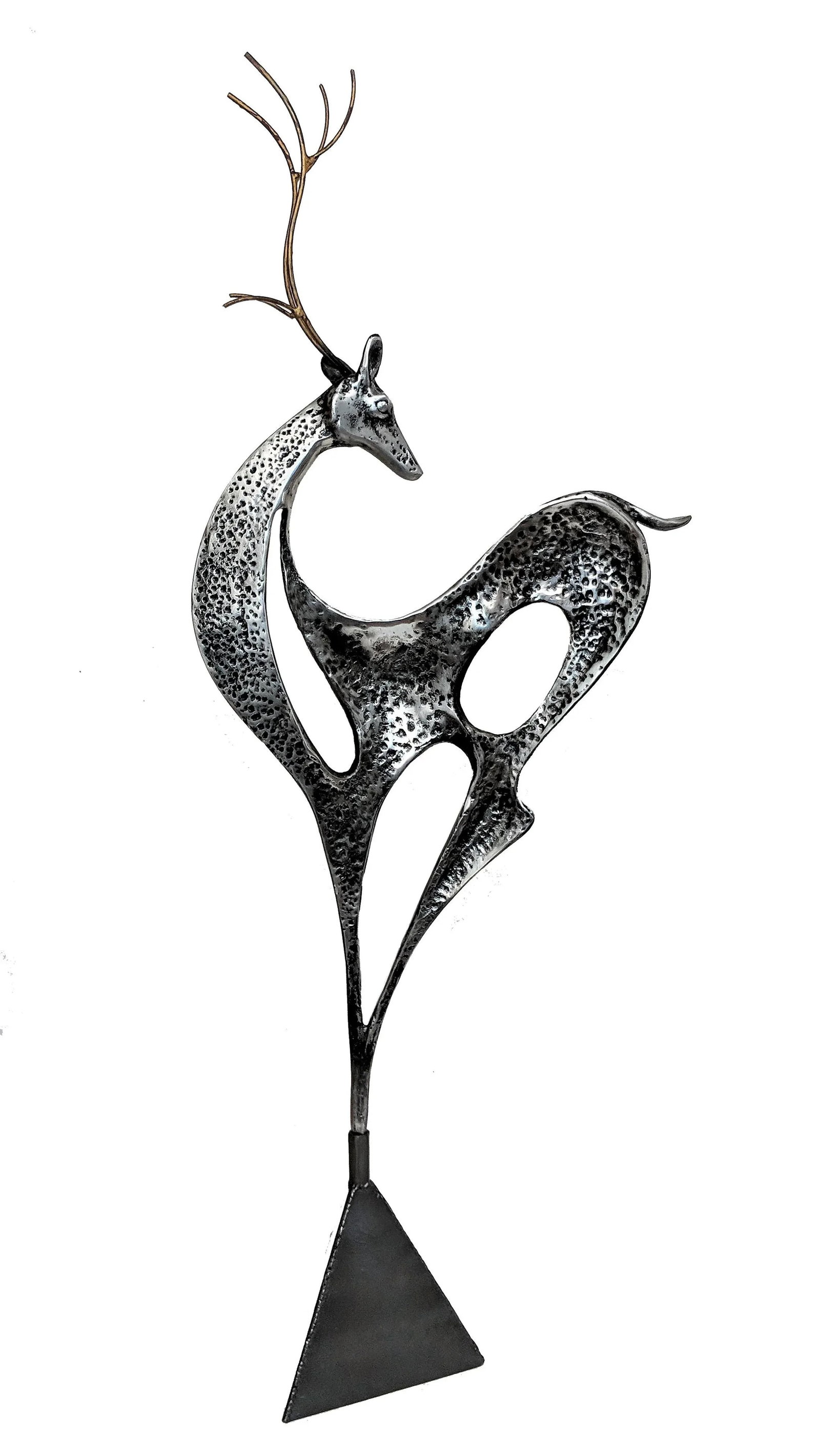 1980s Curtis Jere Metal Reindeer Sculpture - 2