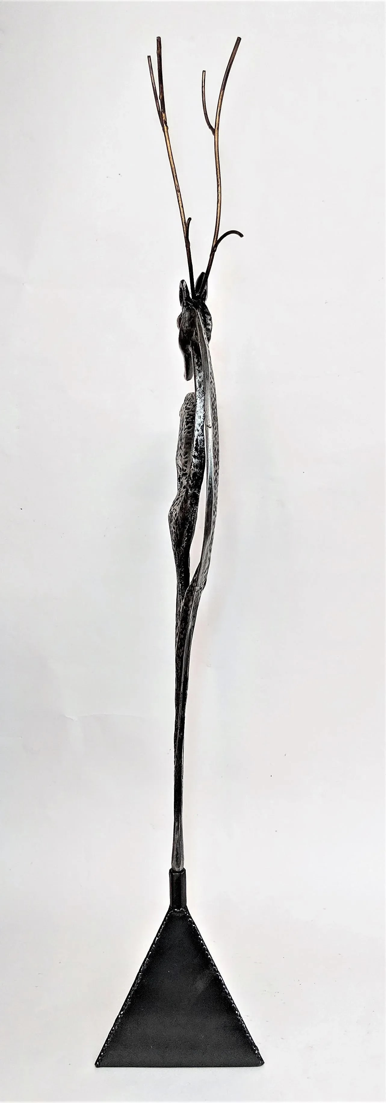 1980s Curtis Jere Metal Reindeer Sculpture - 3