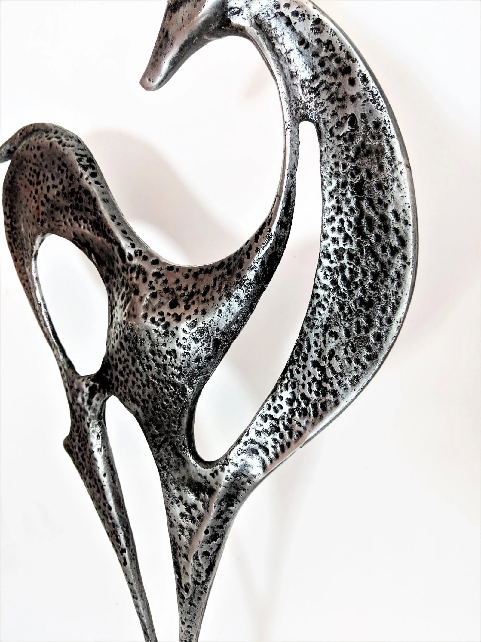 1980s Curtis Jere Metal Reindeer Sculpture - 7