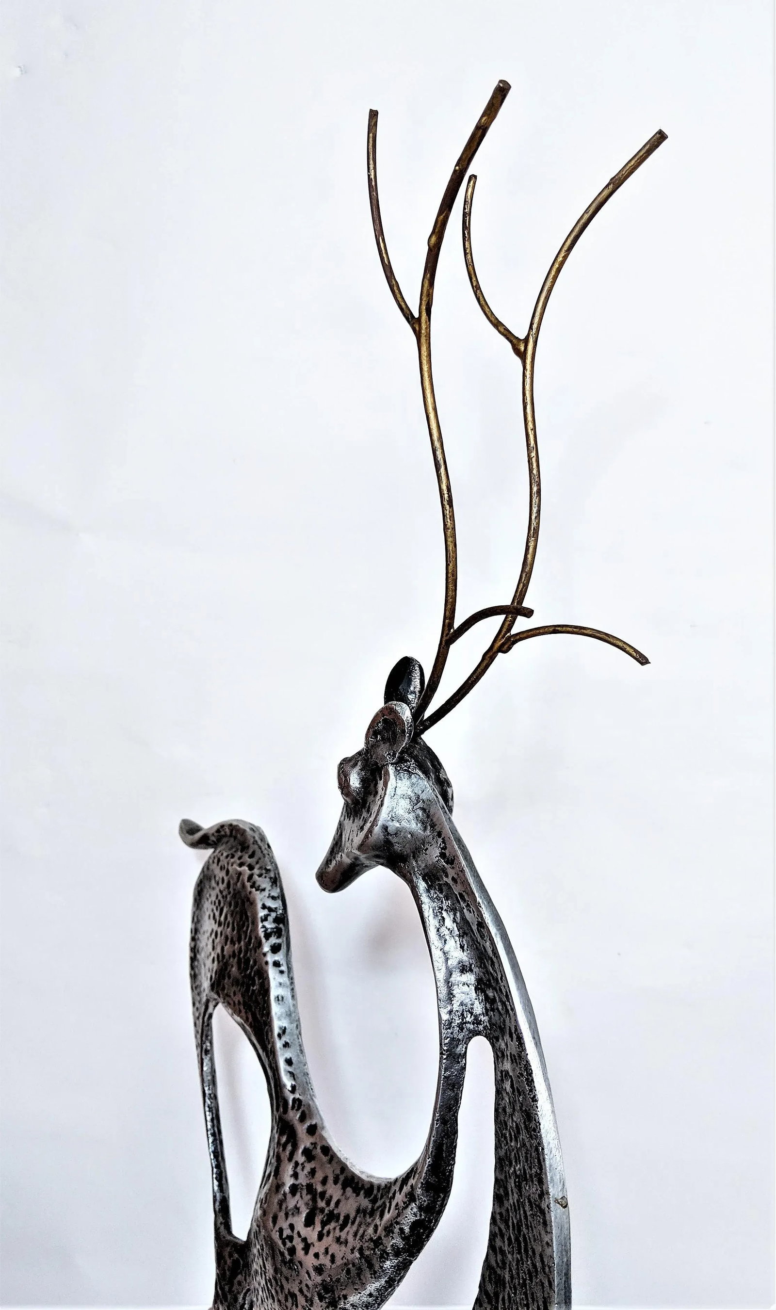 1980s Curtis Jere Metal Reindeer Sculpture - 9