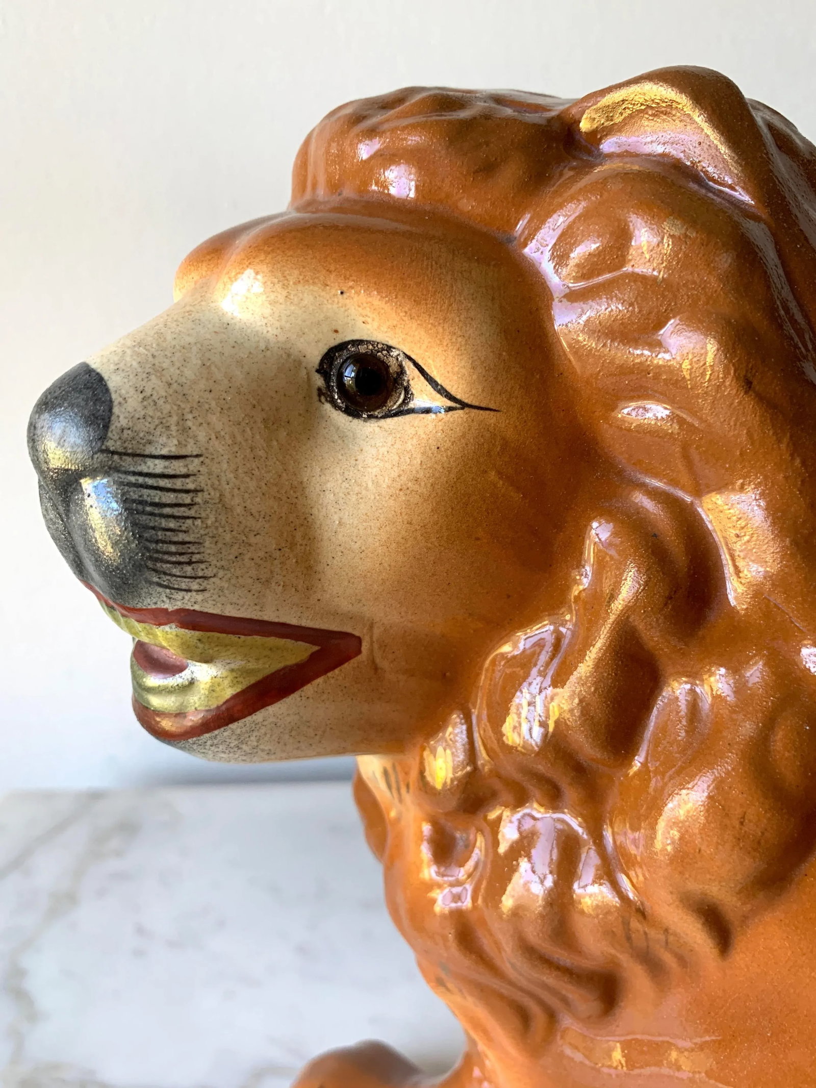 19th Century Standing Lion Staffordshire Figure, Circa 1880 - 11