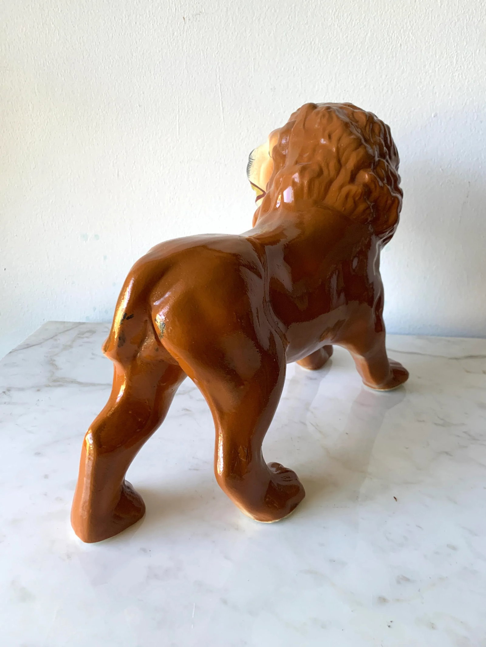 19th Century Standing Lion Staffordshire Figure, Circa 1880 - 3