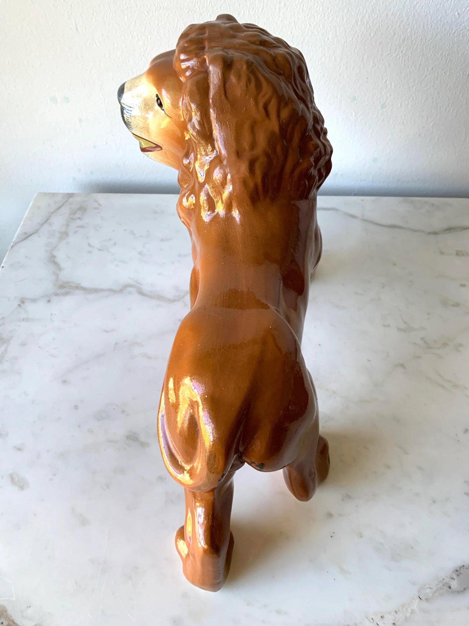 19th Century Standing Lion Staffordshire Figure, Circa 1880 - 6