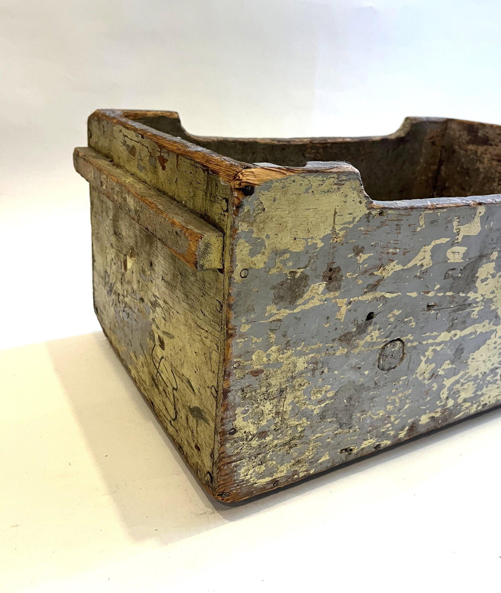 Vintage Distressed Wooden Box - 4