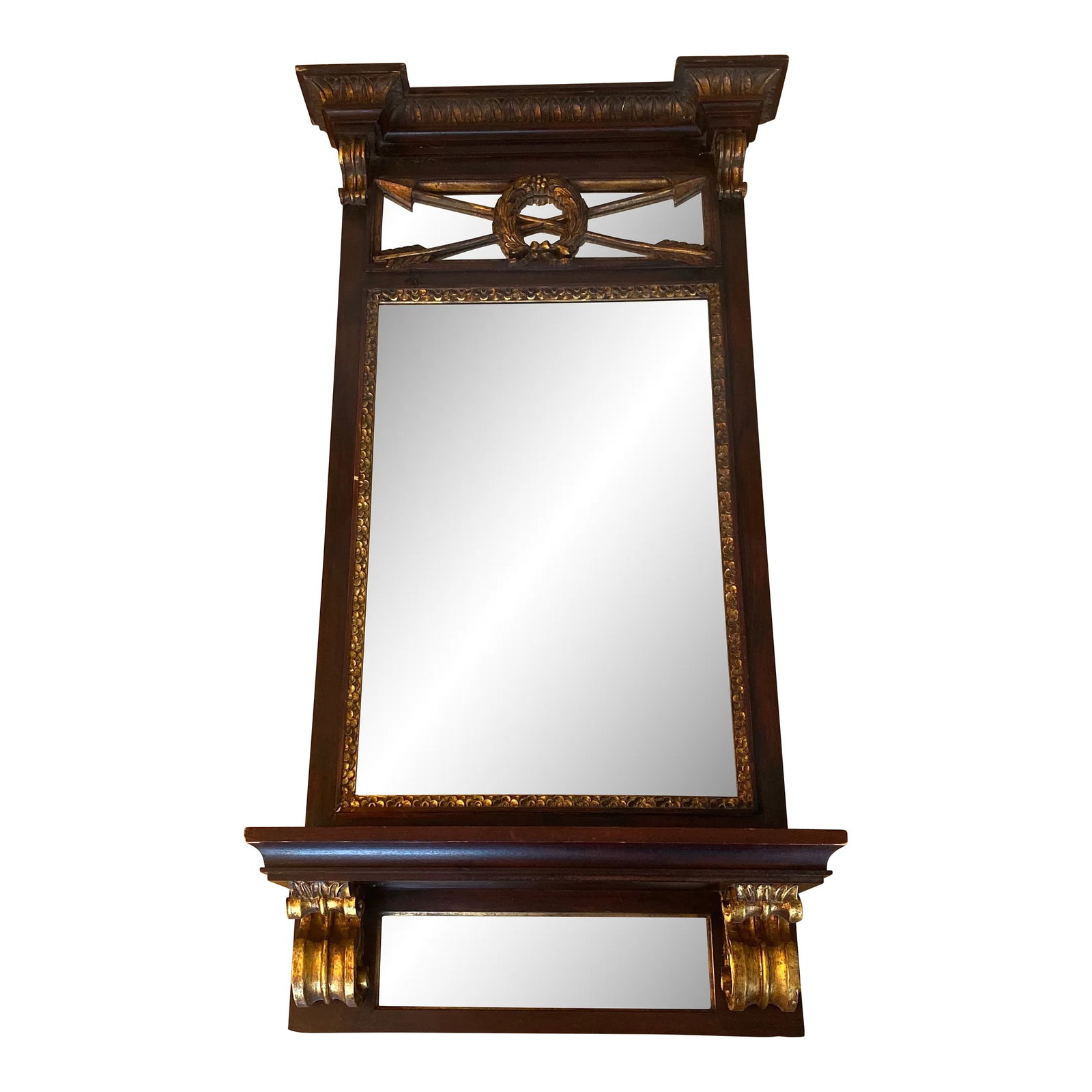 Late 20th Century Labarge Louis XVI Trumeau Mirror (1 of 12)