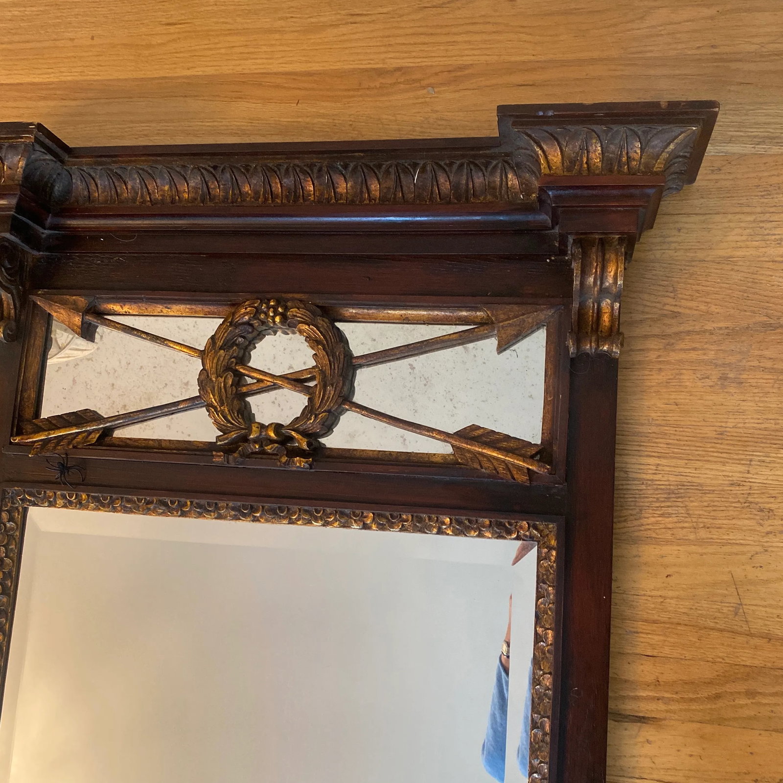 Late 20th Century Labarge Louis XVI Trumeau Mirror - 5