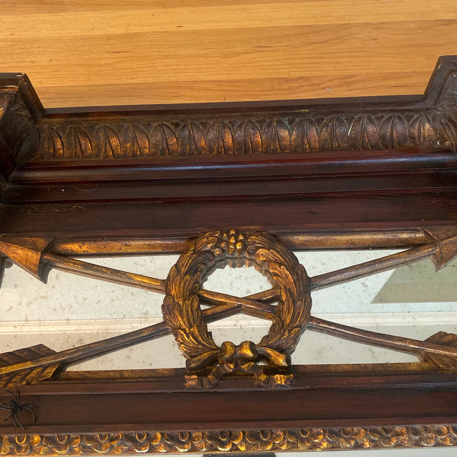 Late 20th Century Labarge Louis XVI Trumeau Mirror - 6