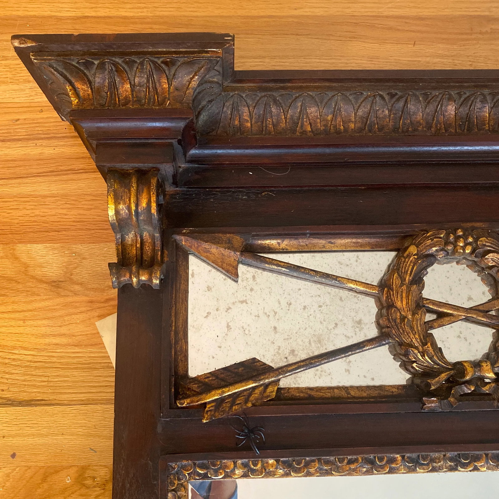 Late 20th Century Labarge Louis XVI Trumeau Mirror - 7