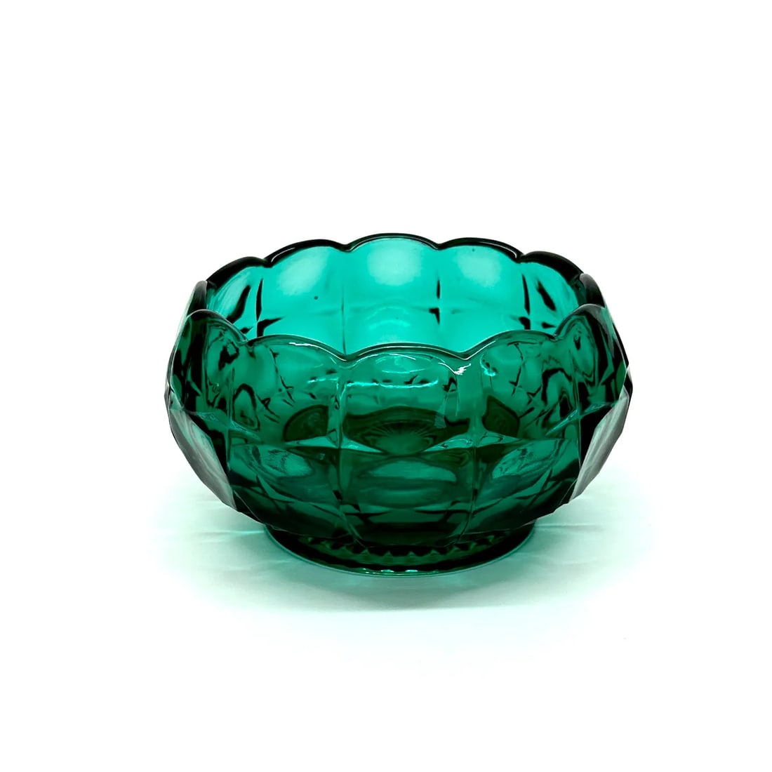 Emerald Green Fluted Glass Bowl Curation, Ft. Villeroy & Boch - Group of 3 - 9