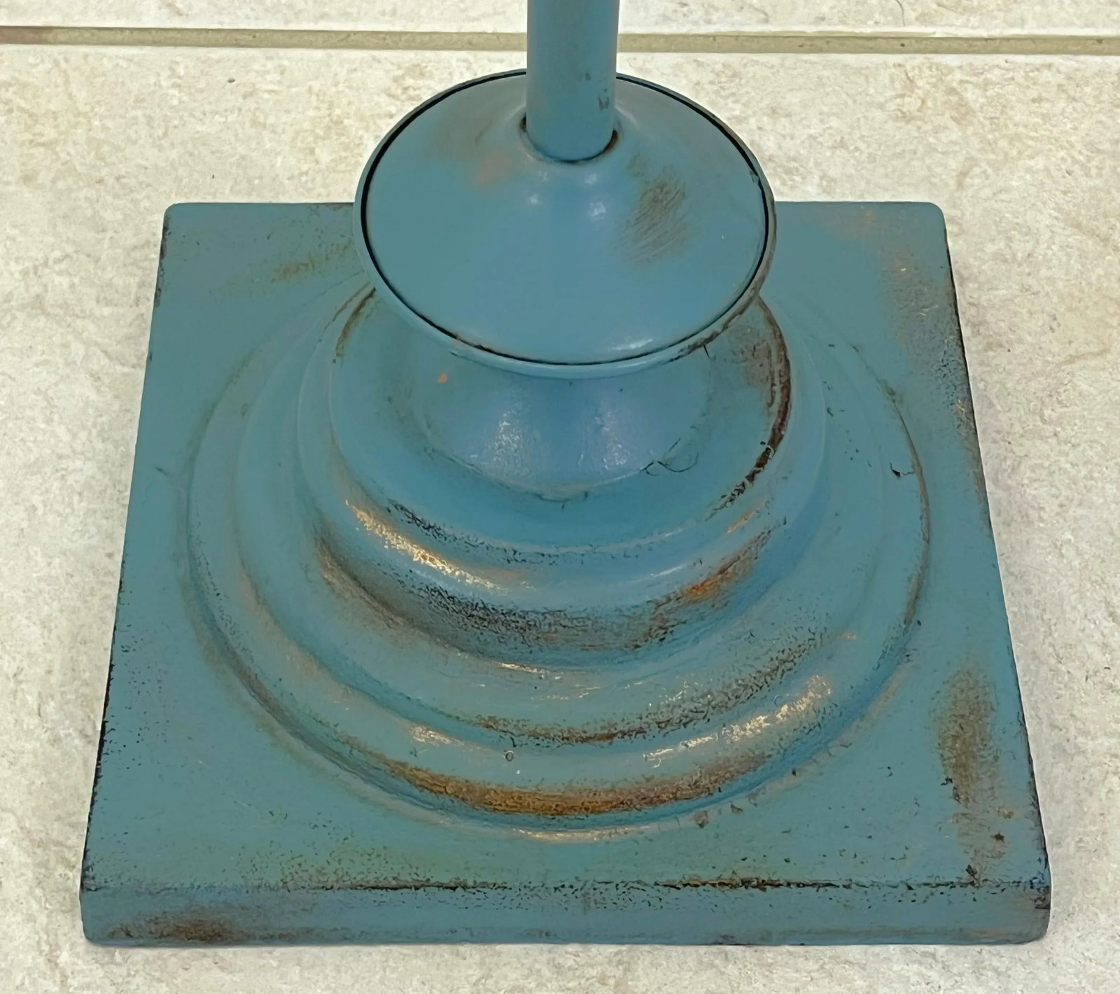 Mid Century Painted Tole 6-Candle Floor Candelabra - 6