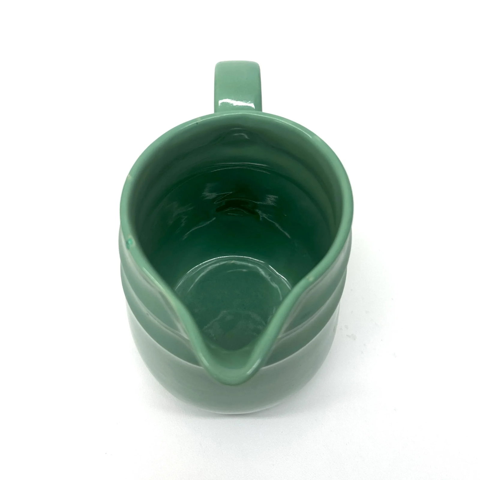 Mid 20th Century Eclectic Mixed Greens Ceramic Pitcher Curation - Group of 3 - 2