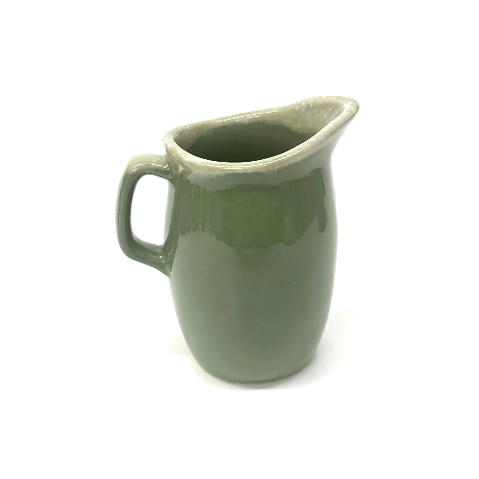 Mid 20th Century Eclectic Mixed Greens Ceramic Pitcher Curation - Group of 3 - 4