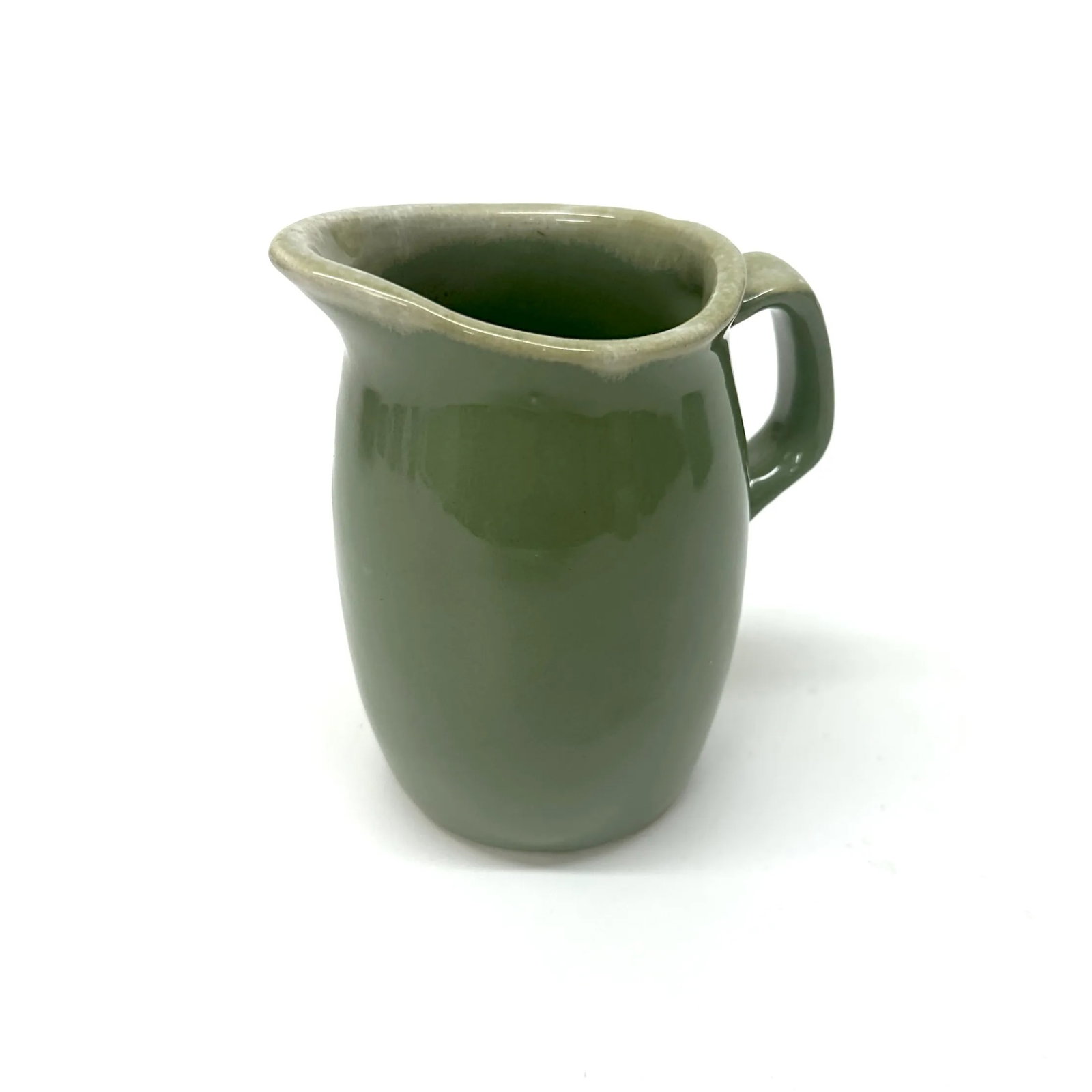 Mid 20th Century Eclectic Mixed Greens Ceramic Pitcher Curation - Group of 3 - 5