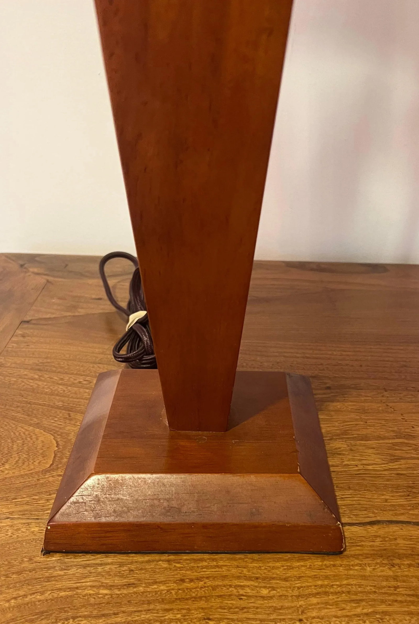 American Art Deco 1940s Wood Table Lamps - A Pair - 11