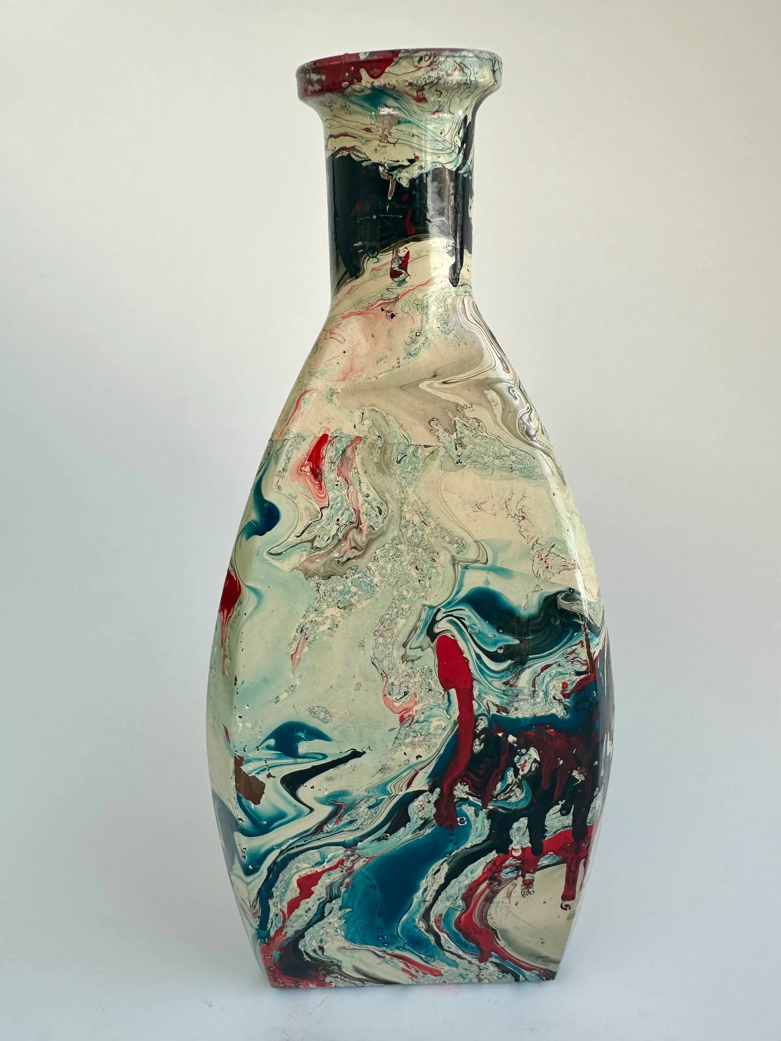 Americana Faux Marble Coated Glass Bottles - a Pair - 7