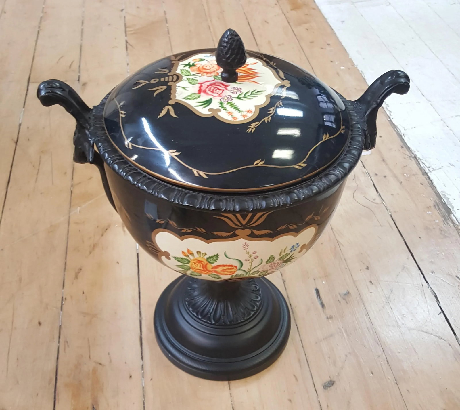 Maitland Smith Cloisonne Pot With Lid - 7