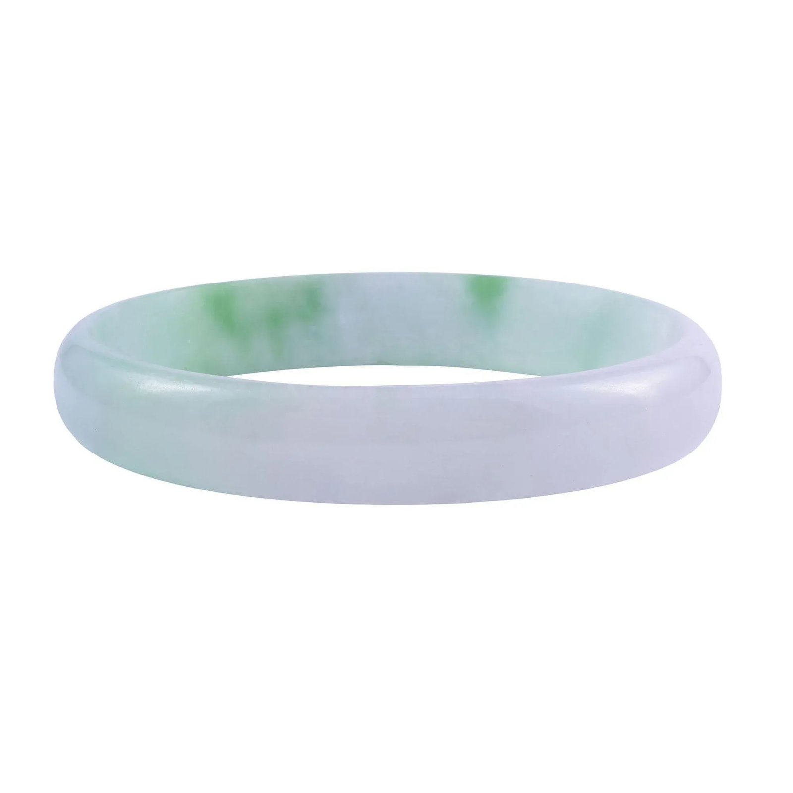 1960s Natural Jade Bangle Bracelet - 2