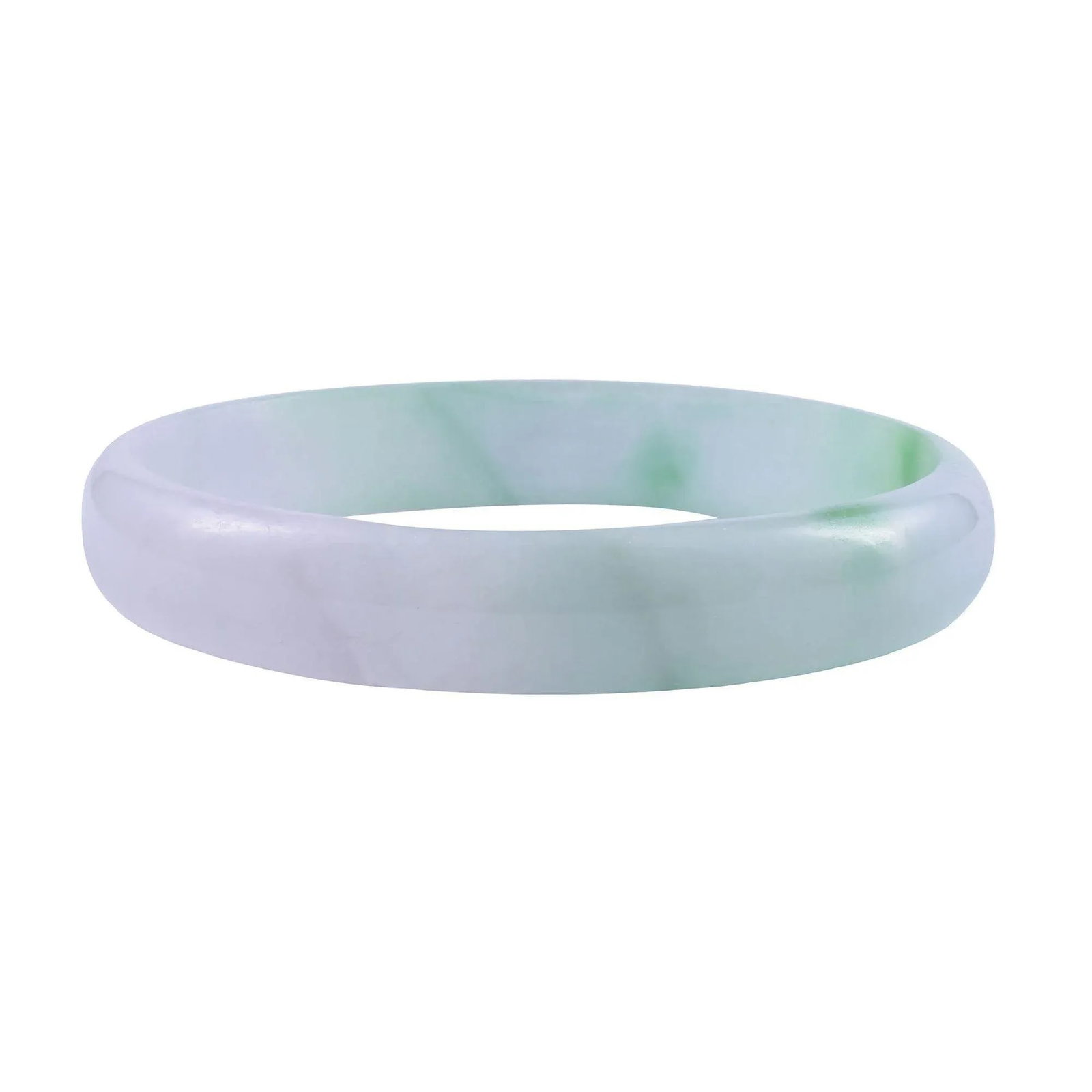 1960s Natural Jade Bangle Bracelet - 3
