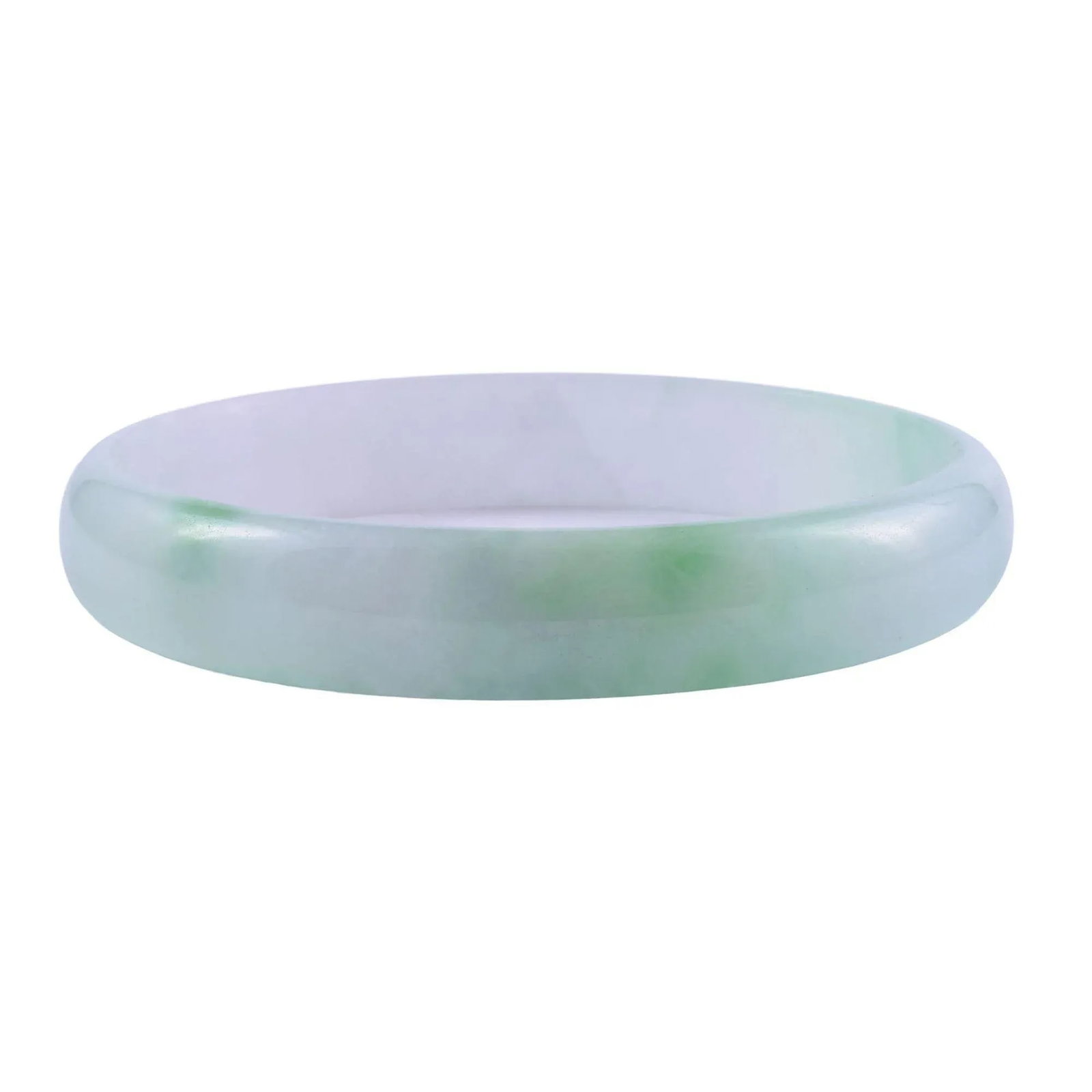 1960s Natural Jade Bangle Bracelet - 4