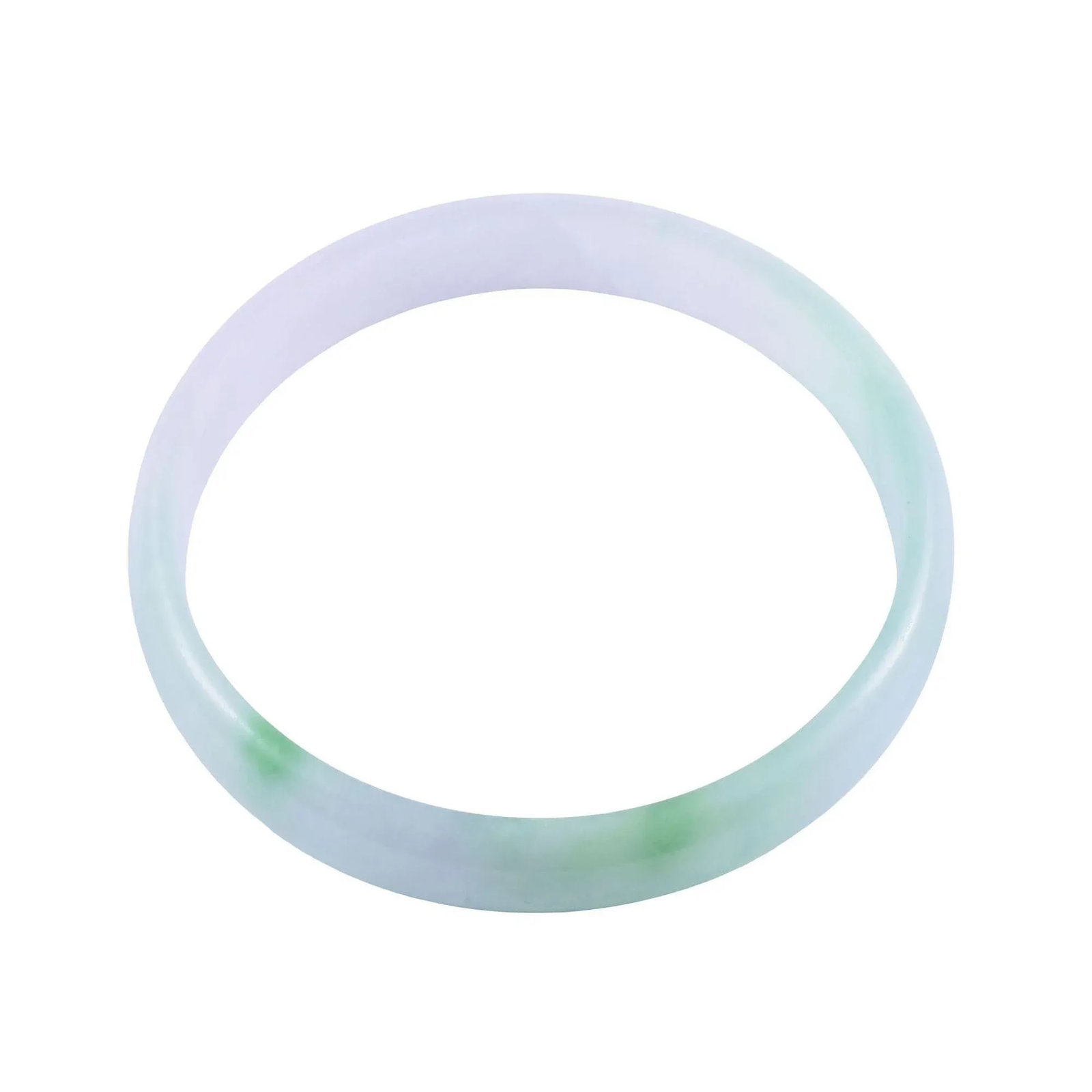 1960s Natural Jade Bangle Bracelet - 5
