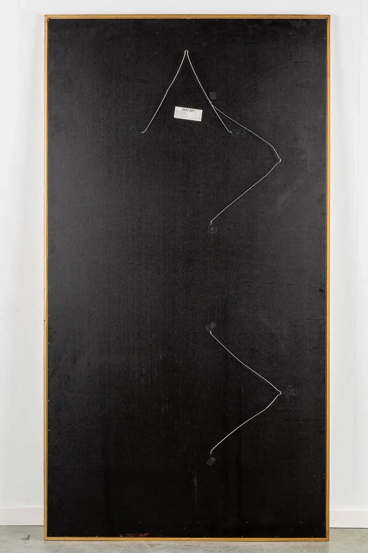 Large Vintage Late 20th Century Rectangular Giltwood Floor or Wall Mirror by Deknudt - 7