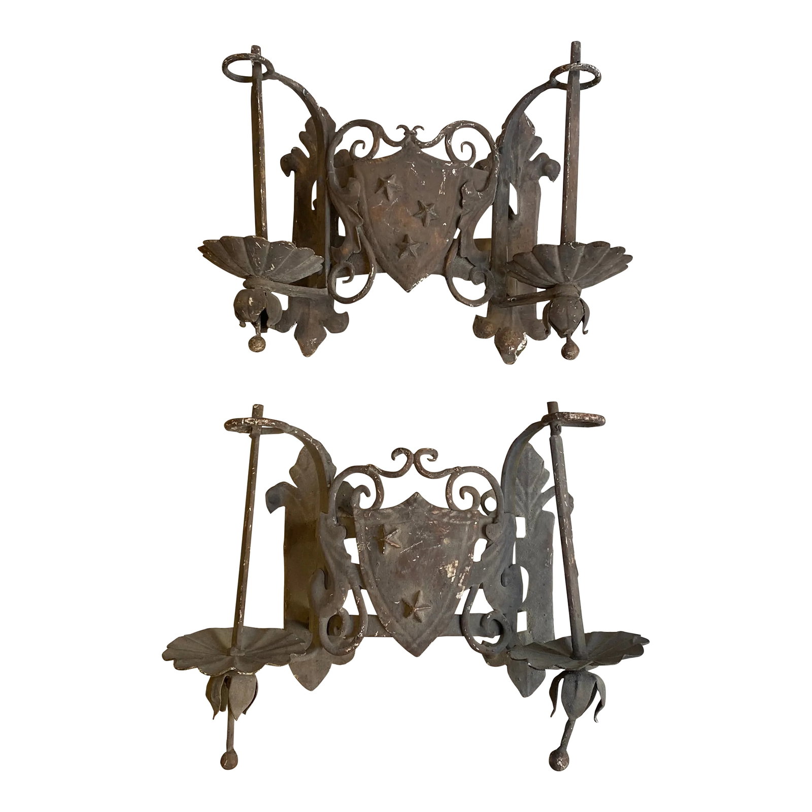 Pair of Antique Wall Sconces (1 of 5)