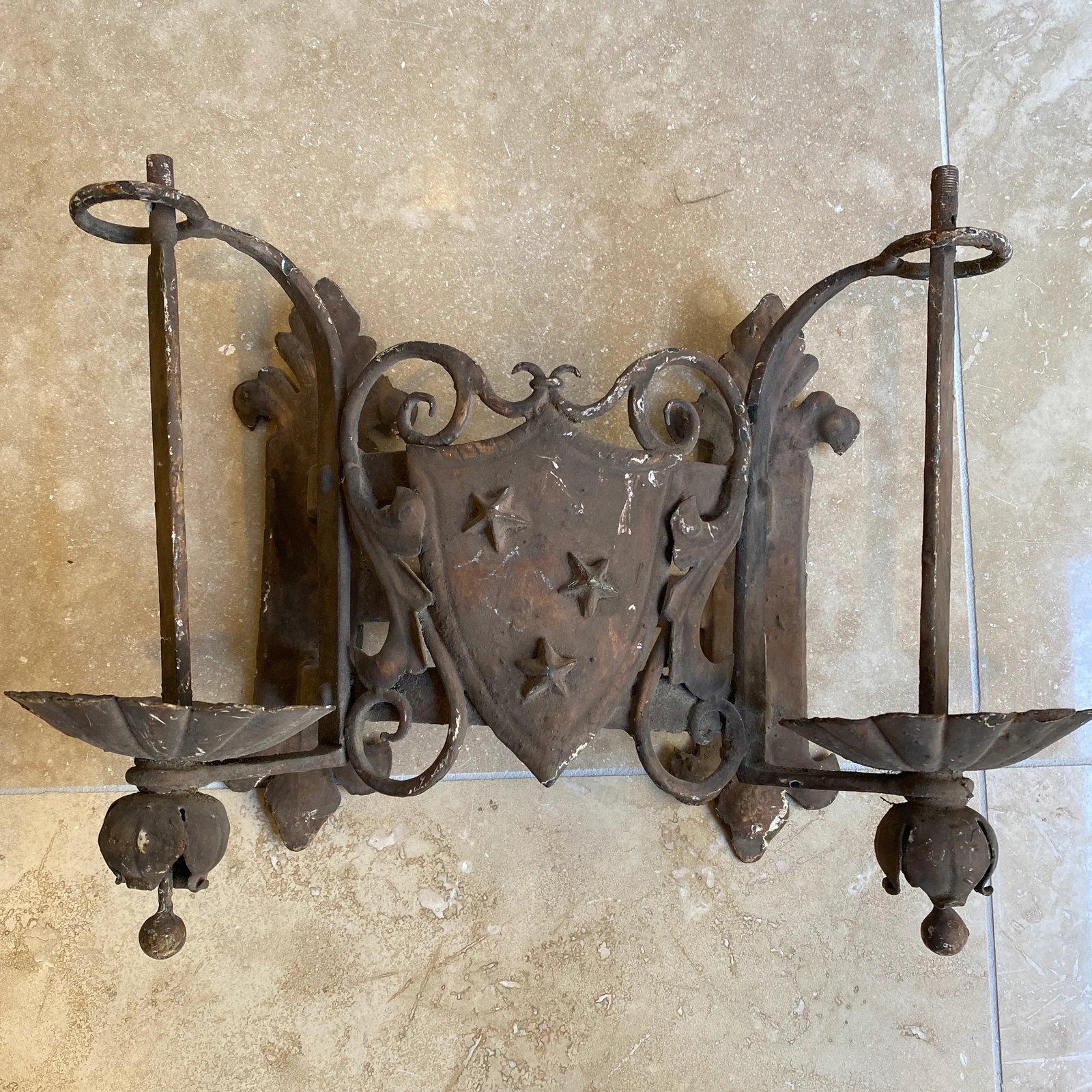 Pair of Antique Wall Sconces - 3
