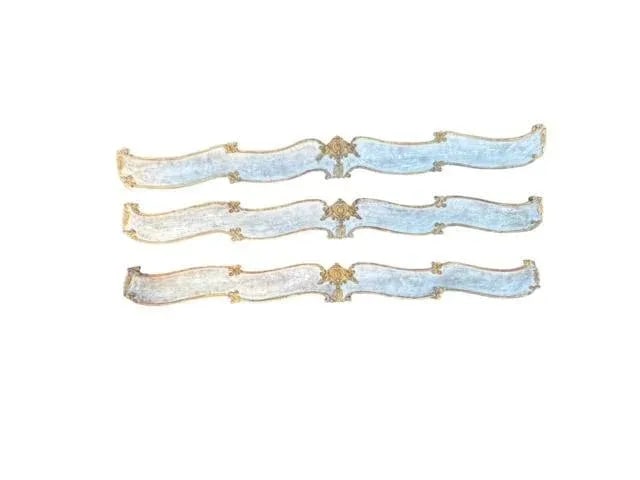 Trio of 19th Century French Chateau Valances - 11