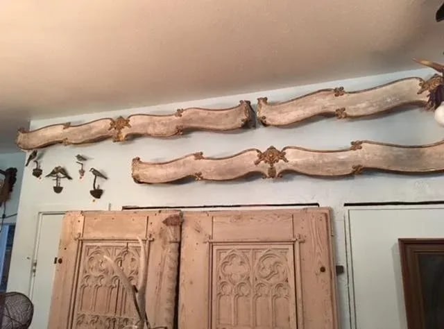 Trio of 19th Century French Chateau Valances - 3