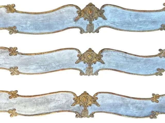 Trio of 19th Century French Chateau Valances - 4
