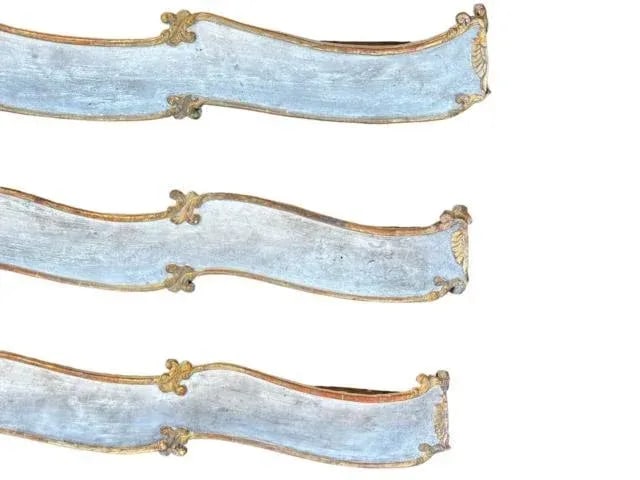 Trio of 19th Century French Chateau Valances - 8