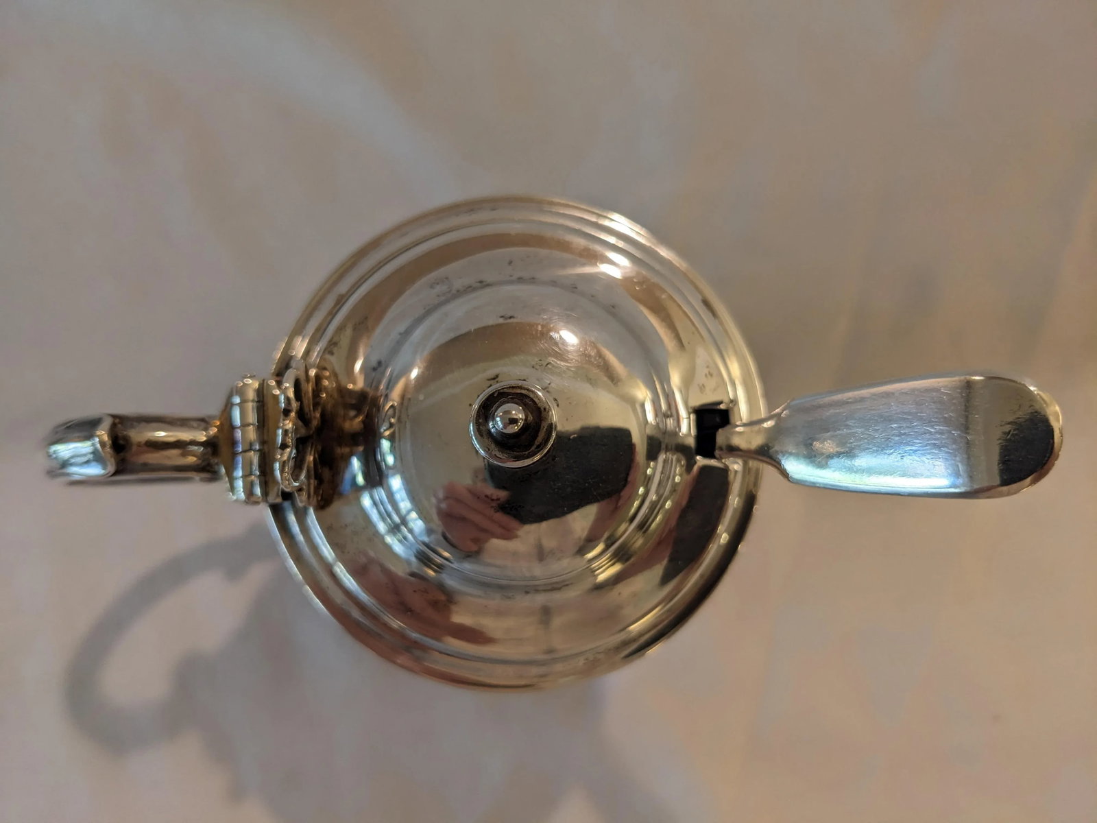 London Antique Sterling Silver Filigree Mustard Pot With Spoon, No Monograms - 3