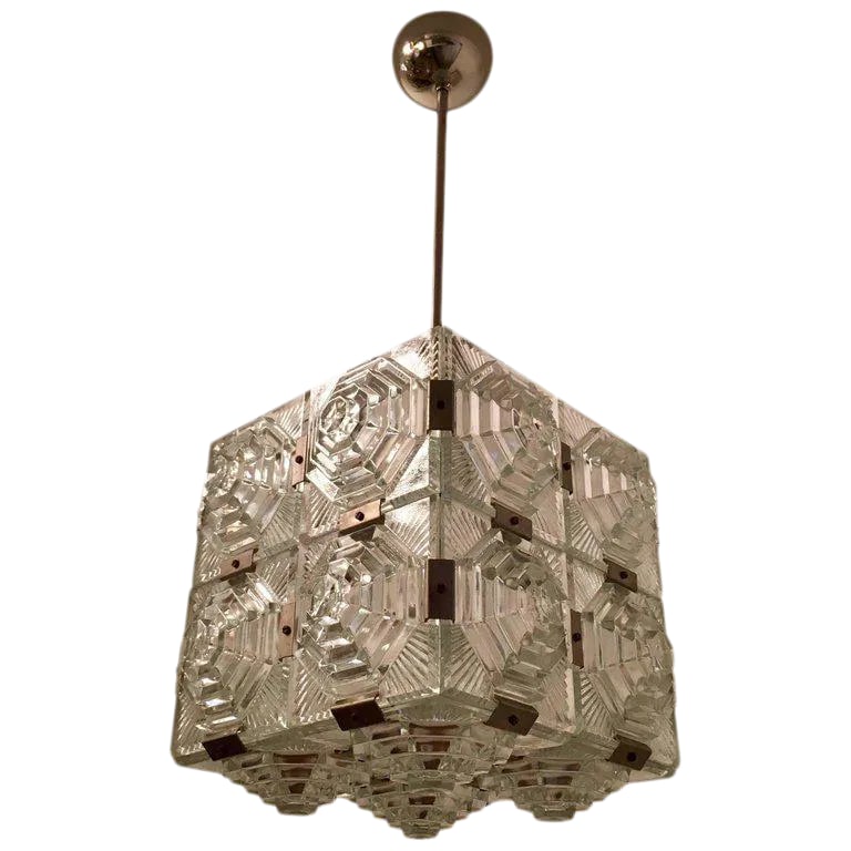 1960 Czech 1 Crystal Pendant by Kamenicky Senov (1 of 11)