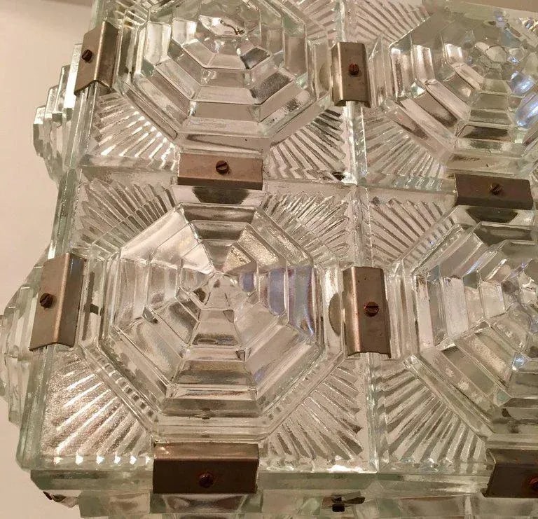 1960 Czech 1 Crystal Pendant by Kamenicky Senov - 5