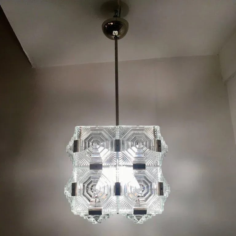 1960 Czech 1 Crystal Pendant by Kamenicky Senov - 8