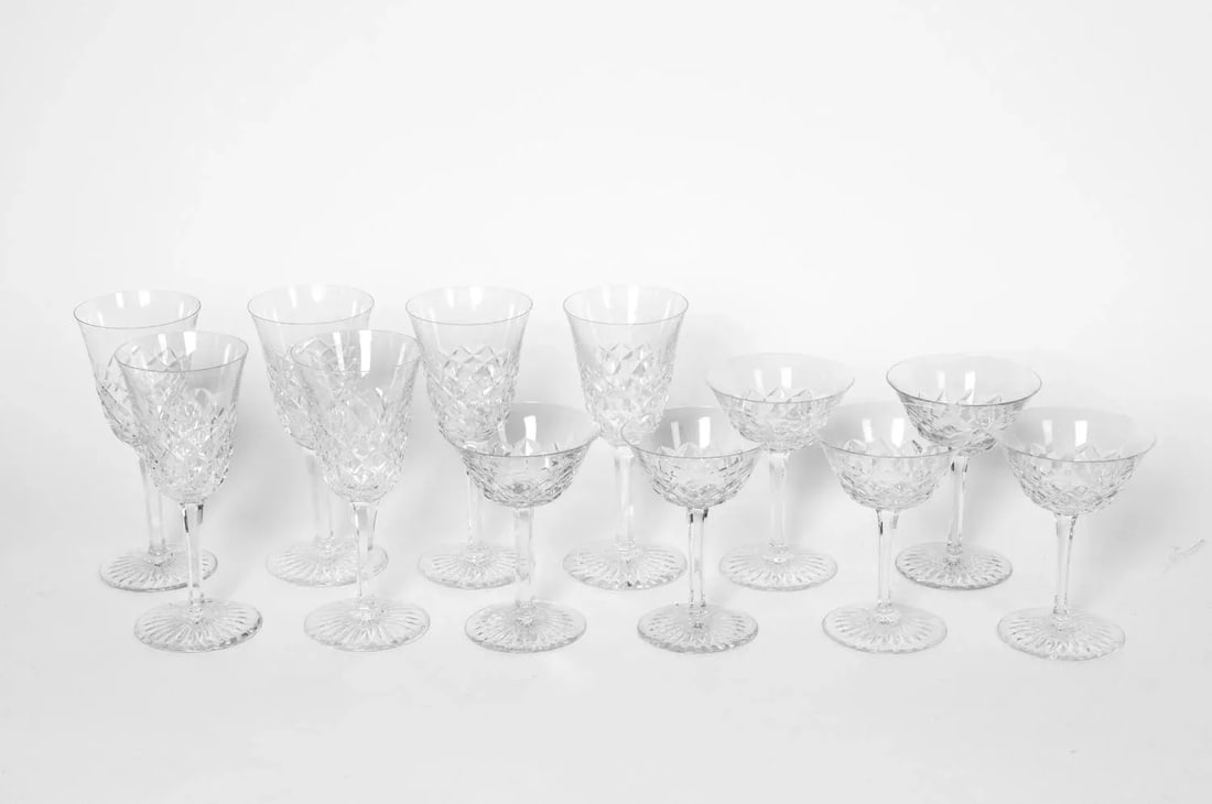 Vintage Baccarat Crystal Glassware - Set of 18 - 2