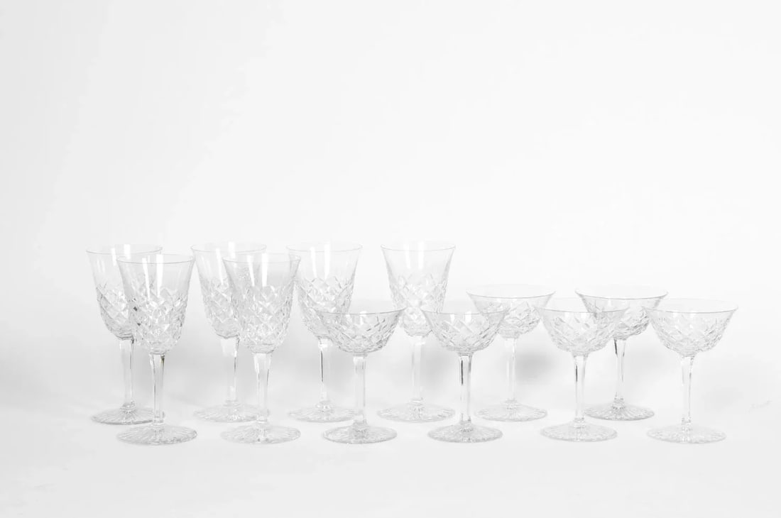 Vintage Baccarat Crystal Glassware - Set of 18 - 3