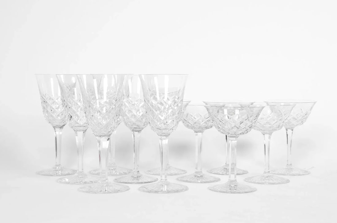 Vintage Baccarat Crystal Glassware - Set of 18 - 5