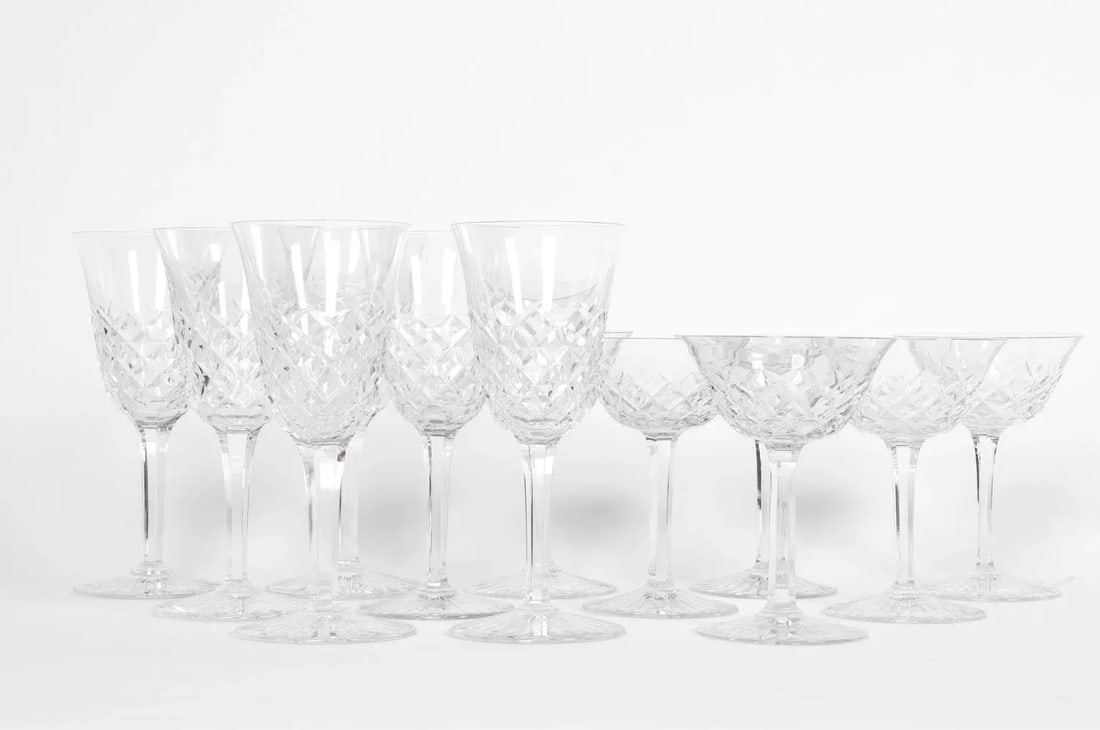Vintage Baccarat Crystal Glassware - Set of 18 - 6