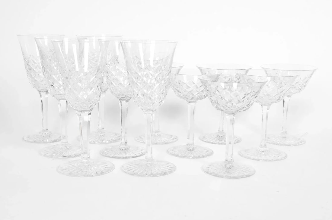 Vintage Baccarat Crystal Glassware - Set of 18 - 7